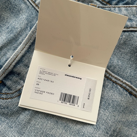 Alexander wang denim skirt size 25 - Picture 3 of 3